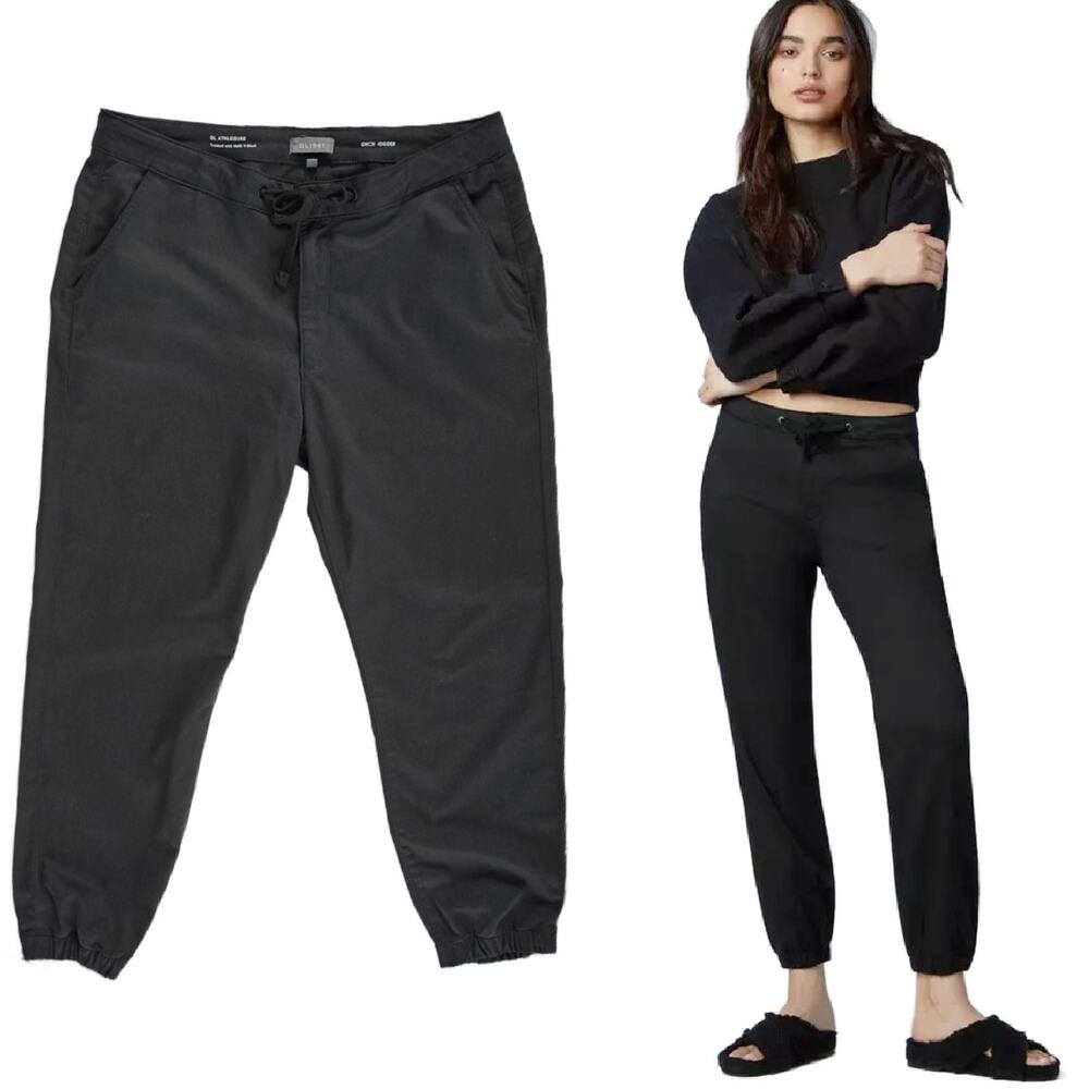 DL1961 Gwen Jogger Pant in Jet Black Size 32 Cotton Athleisure Casual Luxe